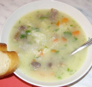 Суп с потрохами