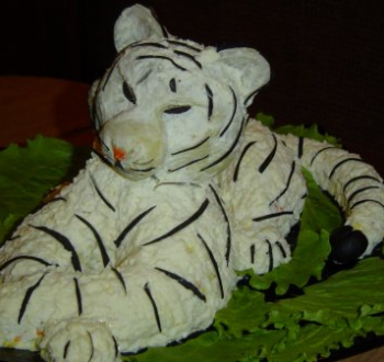 Салат «Белый тигр»
