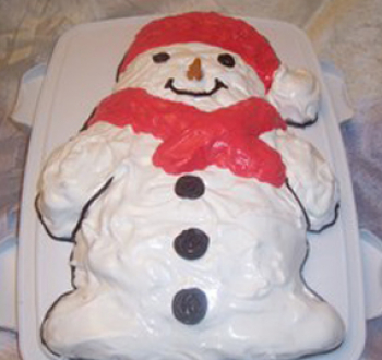 Торт «Снеговик»
