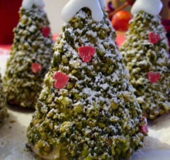 Бисквитное пирожное "Рождественская елочка"