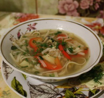 Азиатский суп с Локшиной