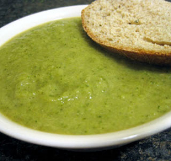 Постный суп-пюре из брокколи