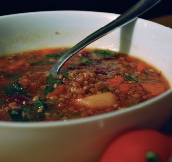 Постный суп из гречки