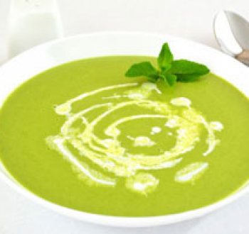 Зеленый гороховый крем-суп