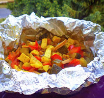 Овощи, запеченные в фольге