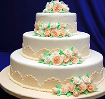 Свадебный торт из мастики