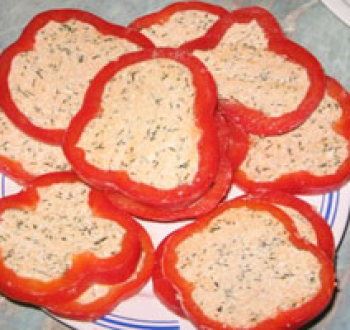 Перец фаршированный сыром рецепт с фото