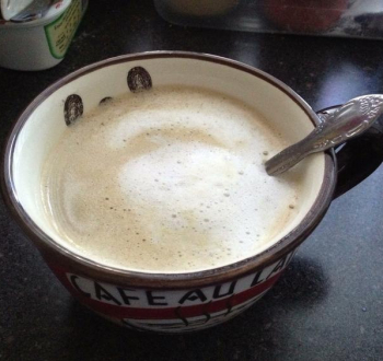 Кофе с молоком в микроволновке﻿