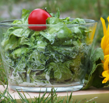 Простой салат из зелени
