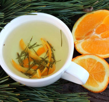 Чай из хвои и апельсина