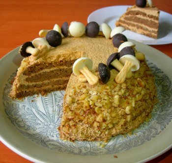 Орехово-кофейный торт/Торт на день рождения!