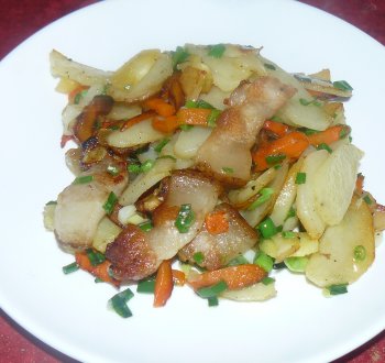 Жареная картошка по-деревенски