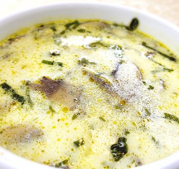 Постный овощной суп с шампиньонами за 30 минут