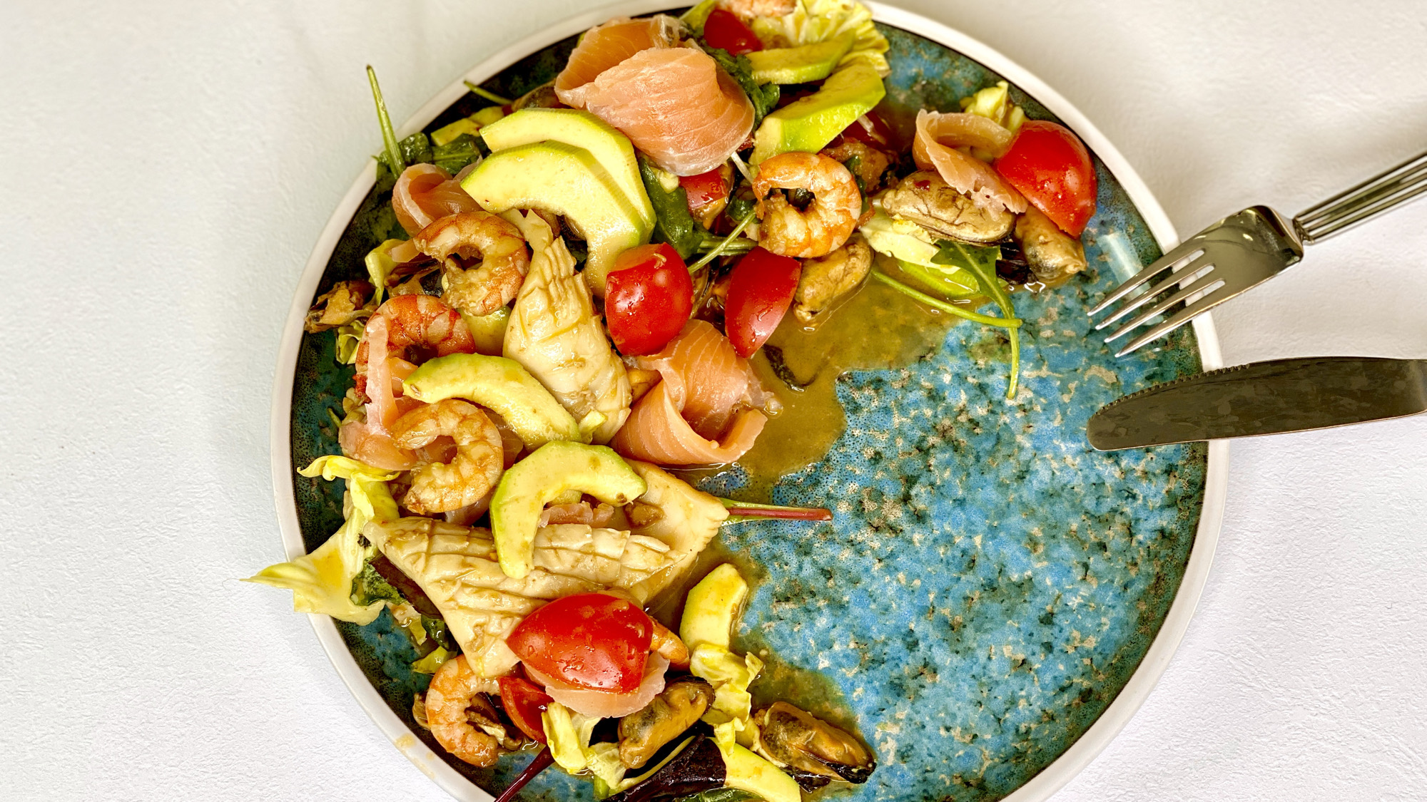 Новогодний салат с морепродуктами - Самый вкусный рецепт