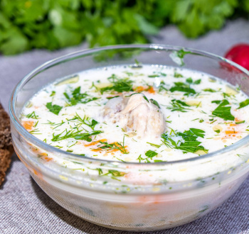 Куриный суп со сливочным сыром и овощами