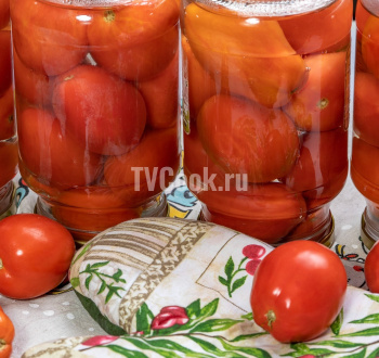 Маринованные в меру сладкие помидоры на зиму без стерилизации