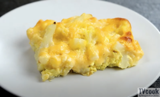 Цветная капуста, запеченная с яйцом