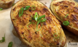 Фаршированный картофель в духовке