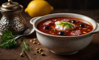 Сборная мясная солянка: классический рецепт с колбасой, копченостями и говядиной