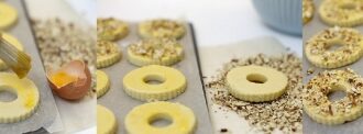 Песочные кольца с орехами