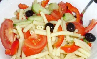 Спагетти с овощами
