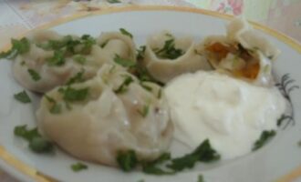 Рецепт мант с тыквой на пару