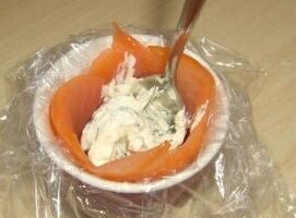 Закуска из лосося и сыра