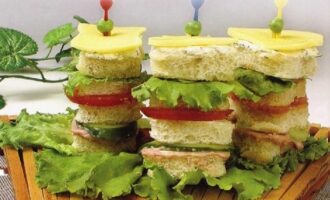 Башня из сэндвичей вкусный рецепт с фото пошагово и видео