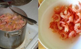 Салат из рукколы и креветок с авокадо и помидорами