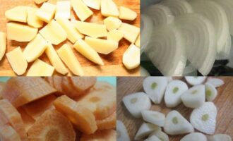 Баранина с картошкой в духовке