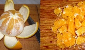 Салат из индейки с апельсином и рукколой