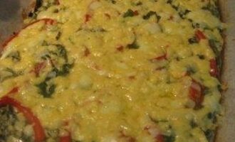 Омлет-рулет с ветчиной и сыром