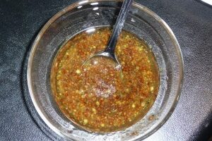 Салат грибной с авокадо