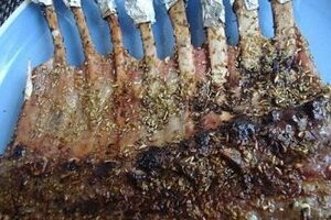 Каре ягненка с горчичным соусом