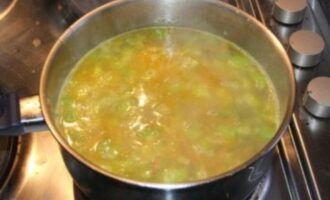 Суп из перловой крупы с грибами