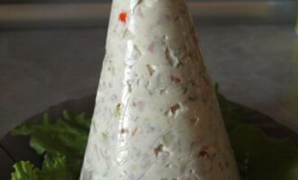 Рецепт салата-желе «Вкусная ёлочка»