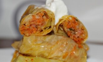 Голубцы с мясом и рисом: Пошаговый рецепт