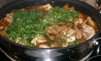 КЛАССИЧЕСКИЙ ЧАХОХБИЛИ ИЗ КУРИЦЫ НА СКОВОРОДЕ