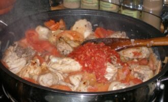 КЛАССИЧЕСКИЙ ЧАХОХБИЛИ ИЗ КУРИЦЫ НА СКОВОРОДЕ