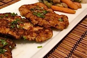 Рецепт Свиных Отбивных в Кляре с Соусом Карри