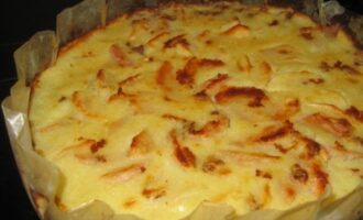 Флан с яблоками