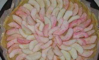 Флан с яблоками