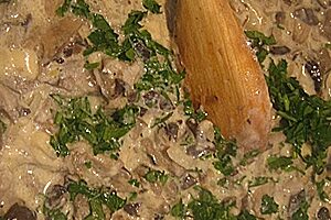 Слойки с грибами