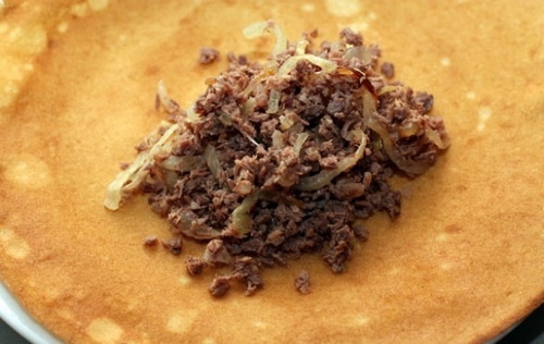 Блины с мясом
