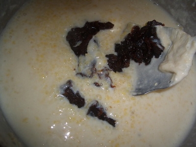 Каша кукурузная с черносливом