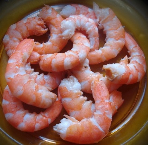 Королевский салат с креветками