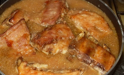 Жареные ребрышки