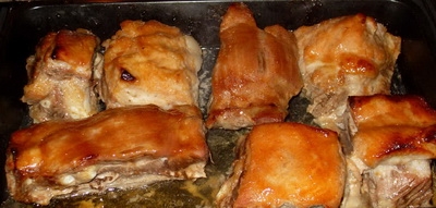 Жареные ребрышки