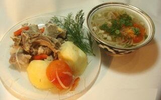 Рецепт аутентичной шурпы с баклажанами и бараниной