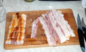 Шашлык из картошки с беконом
